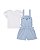 Jardineira Somnii Listrada com Baby Look Básica P ao 3 - Imagem 4