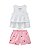 Conjunto Somnii Regata Babado Joaninha Xadrez Bebê P ao G - Imagem 4