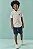 Conjunto Luc.boo Camisa Barcos Algodão Linho + Bermuda Serja 4 ao 10 - Imagem 1