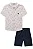 Conjunto Luc.boo Camisa Barcos Algodão Linho + Bermuda Serja 4 ao 10 - Imagem 2