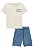Conjunto Luc.boo Camiseta Estampa Frontal e Bermuda Moletom Bolsos 4 ao 12 - Imagem 3