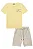 Conjunto Luc.boo Camiseta Estampa Frontal e Bermuda Moletom Bolsos 4 ao 12 - Imagem 1