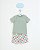 Conjunto Onda Marinha camiseta bordada e bermuda quadriculada P ao 3 - Imagem 1