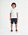 Conjunto Onda Marinha camiseta gola polo estampada e bermuda moletom 4 ao 10 - Imagem 1