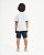 Conjunto Onda Marinha camiseta gola polo estampada e bermuda moletom 4 ao 10 - Imagem 4