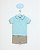 Conjunto Infantil Onda Marinha Piquet Estampado com Bermuda P ao 3 - Imagem 1