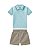 Conjunto Infantil Onda Marinha Piquet Estampado com Bermuda P ao 3 - Imagem 2