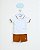 Conjunto Onda Marinha Infantil Polo e Bermuda Lisa - P ao 3 - Imagem 1