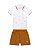 Conjunto Onda Marinha Infantil Polo e Bermuda Lisa - P ao 3 - Imagem 2