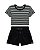 Conjunto Nina Go Cropped Canelado e Shorts com Cordão 10 ao 18 - Imagem 3