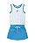 Conjunto Nina Go Regata Listrada com Bordado e Shorts Saia 14 ao 18 - Imagem 4