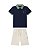 Conjunto Onda Marinha Polo Piquet e Bermuda Infantil Algodão 4 ao 12 - Imagem 4