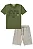 Conjunto Luc.boo Camiseta Estampada e Bermuda Texturizada – 4 ao 12 - Imagem 2