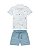 Conjunto Infantil Onda Marinha Camisa Barquinhos e Bermuda Sarja – 1 ao 3 - Imagem 2