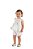 Conjunto Infantil Kiki Bata e Shorts Trabalhado Off-White – P ao G - Imagem 1