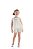 Conjunto Infantil Kiki Bata Off-White com Tule e Shorts Brilho – 1 ao 4 - Imagem 1