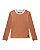 Blusa Nina Go Manga Longa em Malha Canelada - 14 ao 18 - Imagem 2