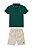Conjunto Onda Marinha Polo Bermuda Linho Listrado 1 ao 10 - Imagem 1