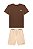 Conjunto Onda Marinha Camiseta Estampada Bermuda com Bolso 4 ao 10 - Imagem 5