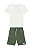 Conjunto Onda Marinha Camiseta Moletinho Eco Listrado 4 ao 12 - Imagem 6