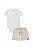 Conjunto Onda Marinha Body Suede Bermuda Listrada P ao GG - Imagem 2