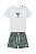 Conjunto Onda Marinha Body Bermuda em Nylon Estampado P ao GG - Imagem 2