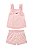 Conjunto Somnii Bata e Shorts Linho Floral Monocromático 4 ao 12 - Imagem 4