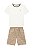 Conjunto Onda Marinha Camiseta Bordada Bermuda Listrada 10 ao 16 - Imagem 1