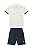 Conjunto Onda Marinha Gola Polo Bermuda Moletom Bordado 1 ao 10 - Imagem 1