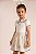 Conjunto Kiki Body Polo Linho Listrado Saia Laço 1 ao 4 - Imagem 1