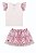 Conjunto Kiki Blusinha Manga Tule Saia Florida 1 ao 4 - Imagem 2