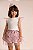 Conjunto Kiki Blusinha Manga Tule Saia Florida 1 ao 4 - Imagem 1