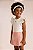 Conjunto Kiki Malha Texturizada Plaquinha Shorts com Botão 1 ao 4 - Imagem 1