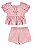Conjunto Menina Anjo Blusa Manga Bufante Shorts Plaquinha 12 ao 18 - Imagem 5