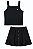 Conjunto Menina Anjo Blusa Alça Saia Botões Flor 12 ao 18 - Imagem 5