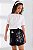 Conjunto Menina Anjo Blusa Ciganinha Shorts Alto Relevo 12 ao 18 - Imagem 1