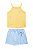 Conjunto Somnii Regata Canelada Flor Bordada Shorts Saia 1 ao 12 - Imagem 5