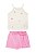 Conjunto Somnii Regata Canelada Flor Bordada Shorts Saia 1 ao 12 - Imagem 4