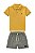 Conjunto Onda Marinha Polo Piquet Bermuda Listrada P ao 3 - Imagem 2