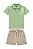 Conjunto Onda Marinha Polo Piquet Bermuda Listrada P ao 3 - Imagem 5