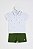 Conjunto Onda Marinha Polo Algodão Estampa Bermuda Moletom P ao GG - Imagem 1