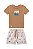 Conjunto Onda Marinha Camiseta Botão Bermuda D'água P ao GG - Imagem 2