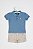 Conjunto Onda Marinha Polo Piquet Bermuda Sarja 1 ao 3 - Imagem 1