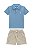 Conjunto Onda Marinha Polo Piquet Bermuda Sarja 1 ao 3 - Imagem 2