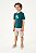 Conjunto Onda Marinha Camiseta Estampa Praiana Bermuda 4 ao 10 - Imagem 1
