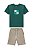 Conjunto Onda Marinha Camiseta Estampa Praiana Bermuda 4 ao 10 - Imagem 4