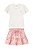 Conjunto Somnii Blusa Bordada Saia Linho 4 ao 10 - Imagem 1