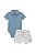 Conjunto Onda Marinha Body Polo Bermuda Listrada P ao GG - Imagem 2