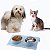 Comedouro Duplo Para Pet Gatos e Cães Pequenos - Imagem 2