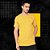 T-Shirt Camiseta Logo Bordado Zoomp Amarela e Azul Marinho - Imagem 1